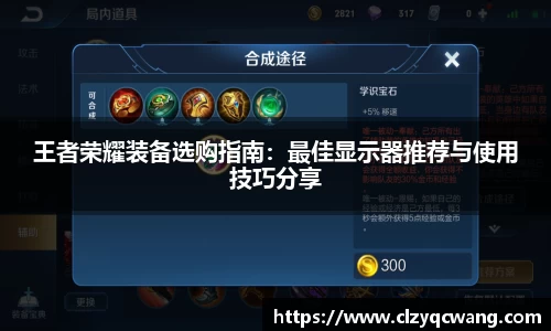王者荣耀装备选购指南：最佳显示器推荐与使用技巧分享